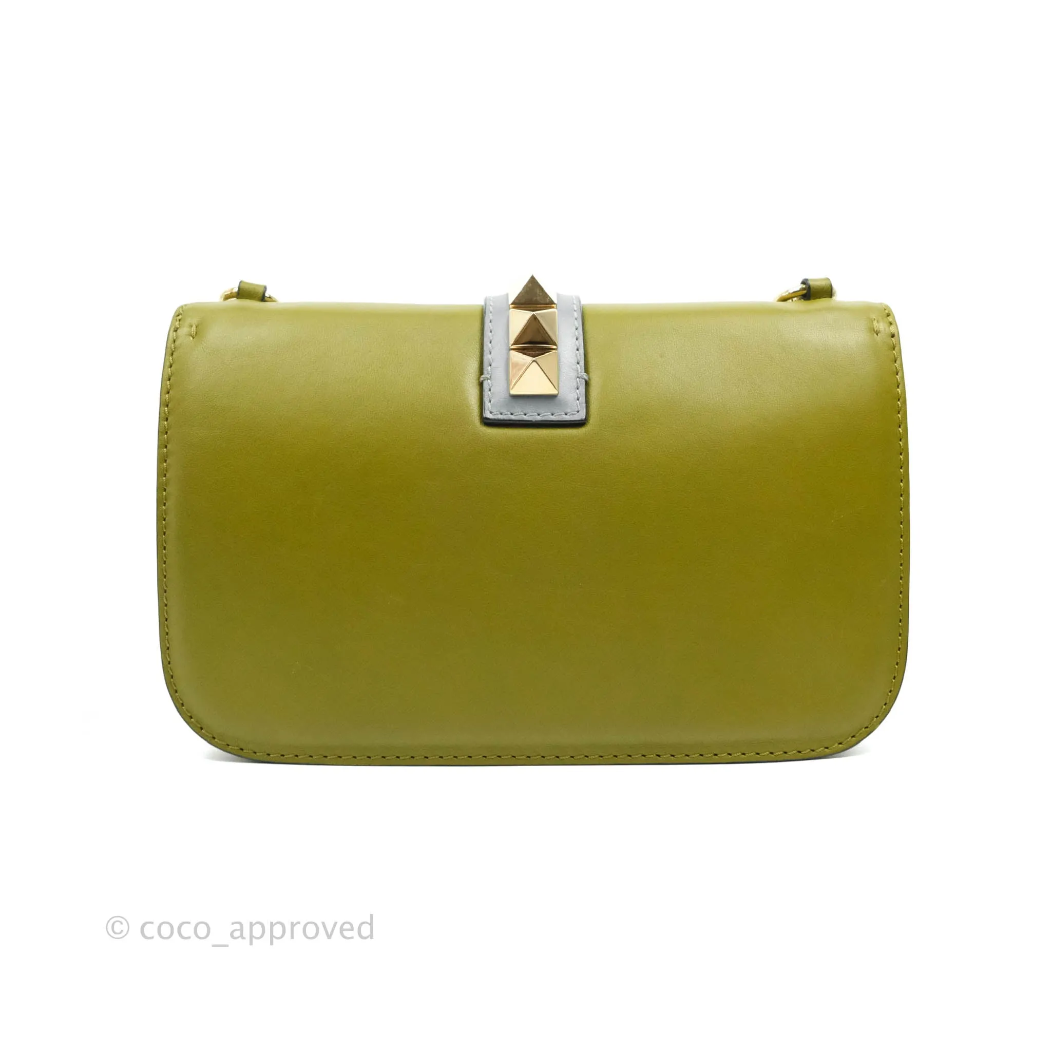 Valentino Rockstud Medium Glam Lock Flap Bag