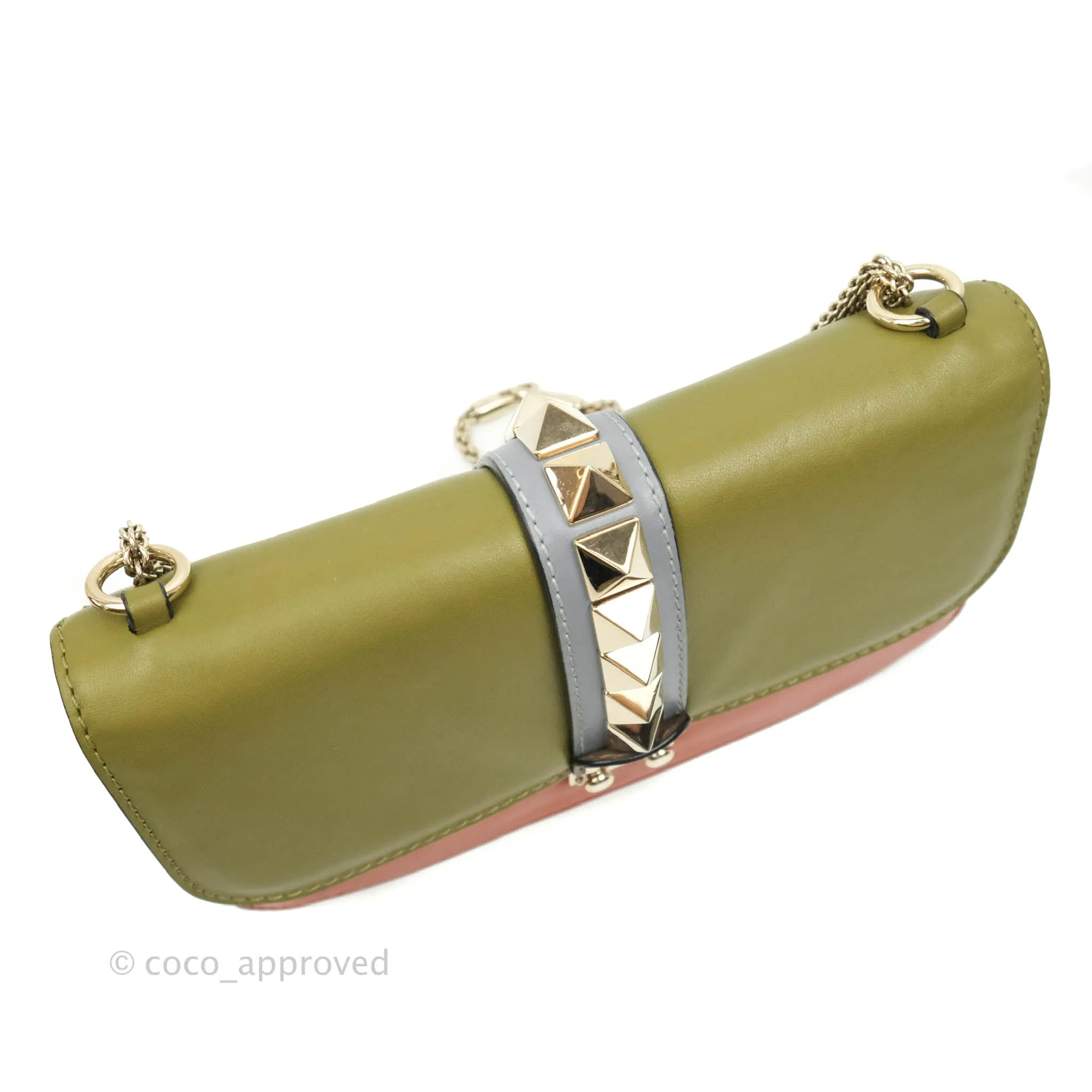 Valentino Rockstud Medium Glam Lock Flap Bag