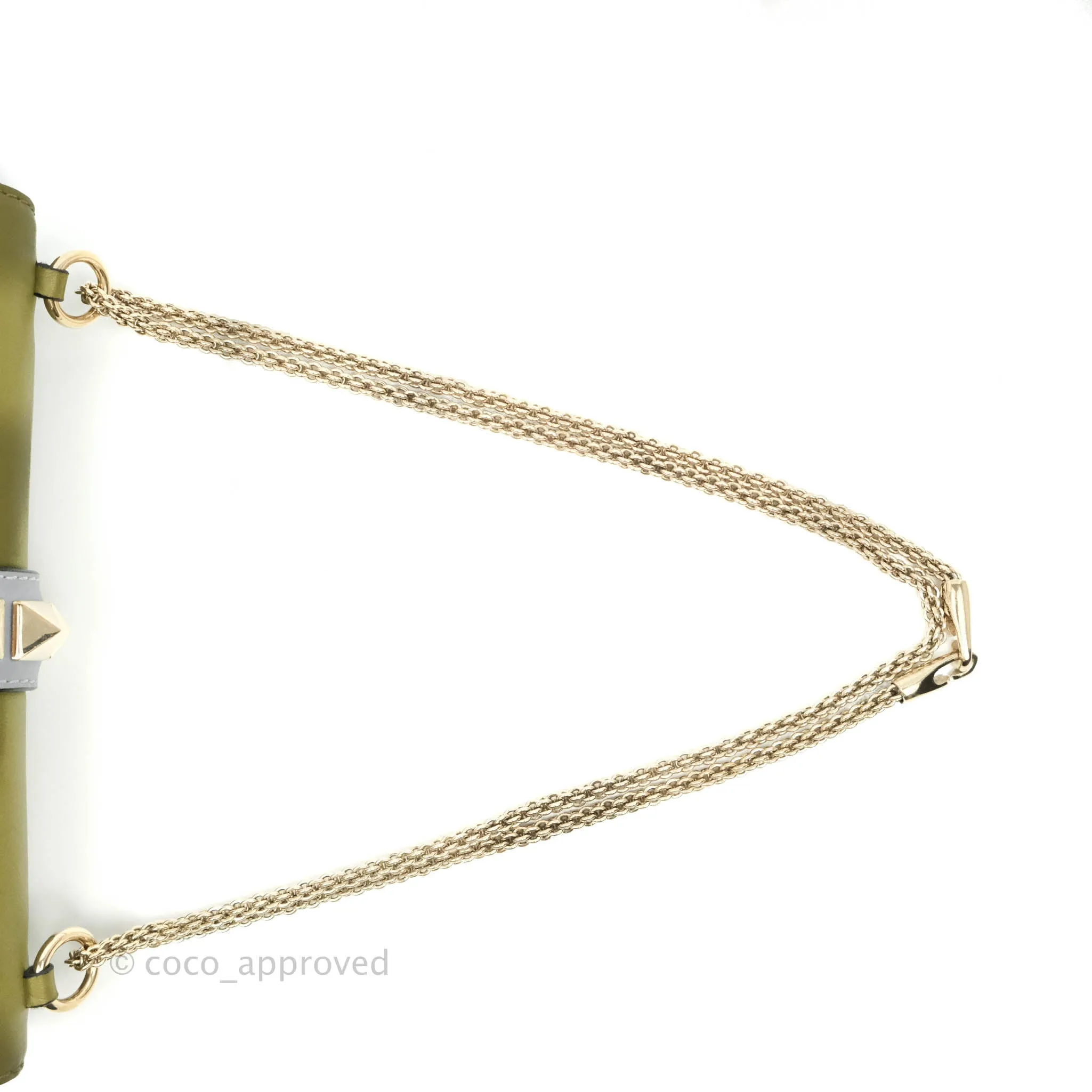 Valentino Rockstud Medium Glam Lock Flap Bag