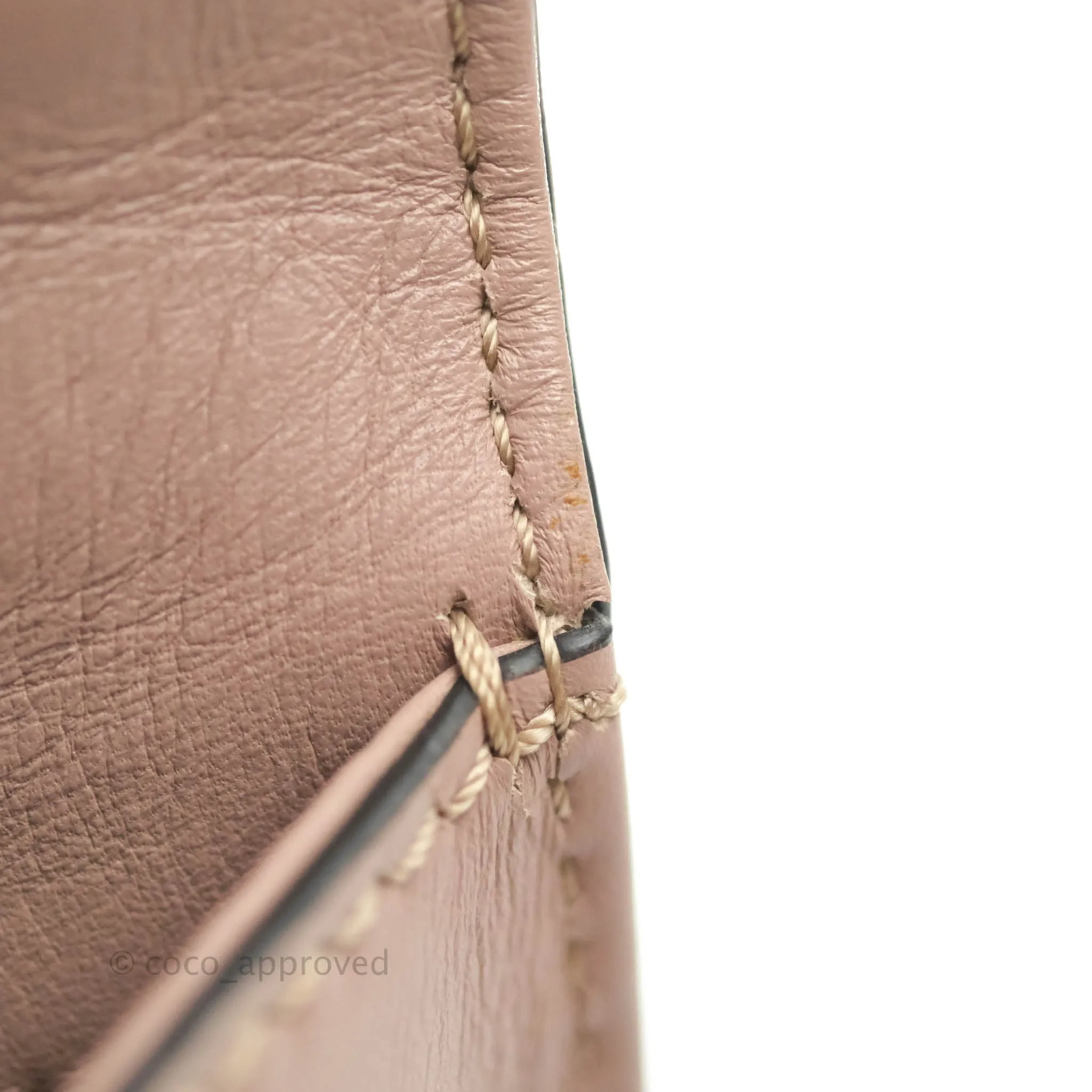Valentino Small Vitello Glam Lock Rockstud Flap Poudre
