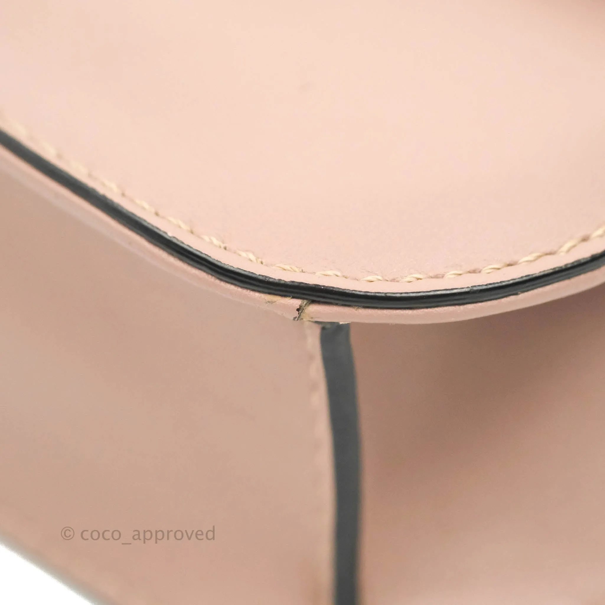 Valentino Small Vitello Glam Lock Rockstud Flap Poudre