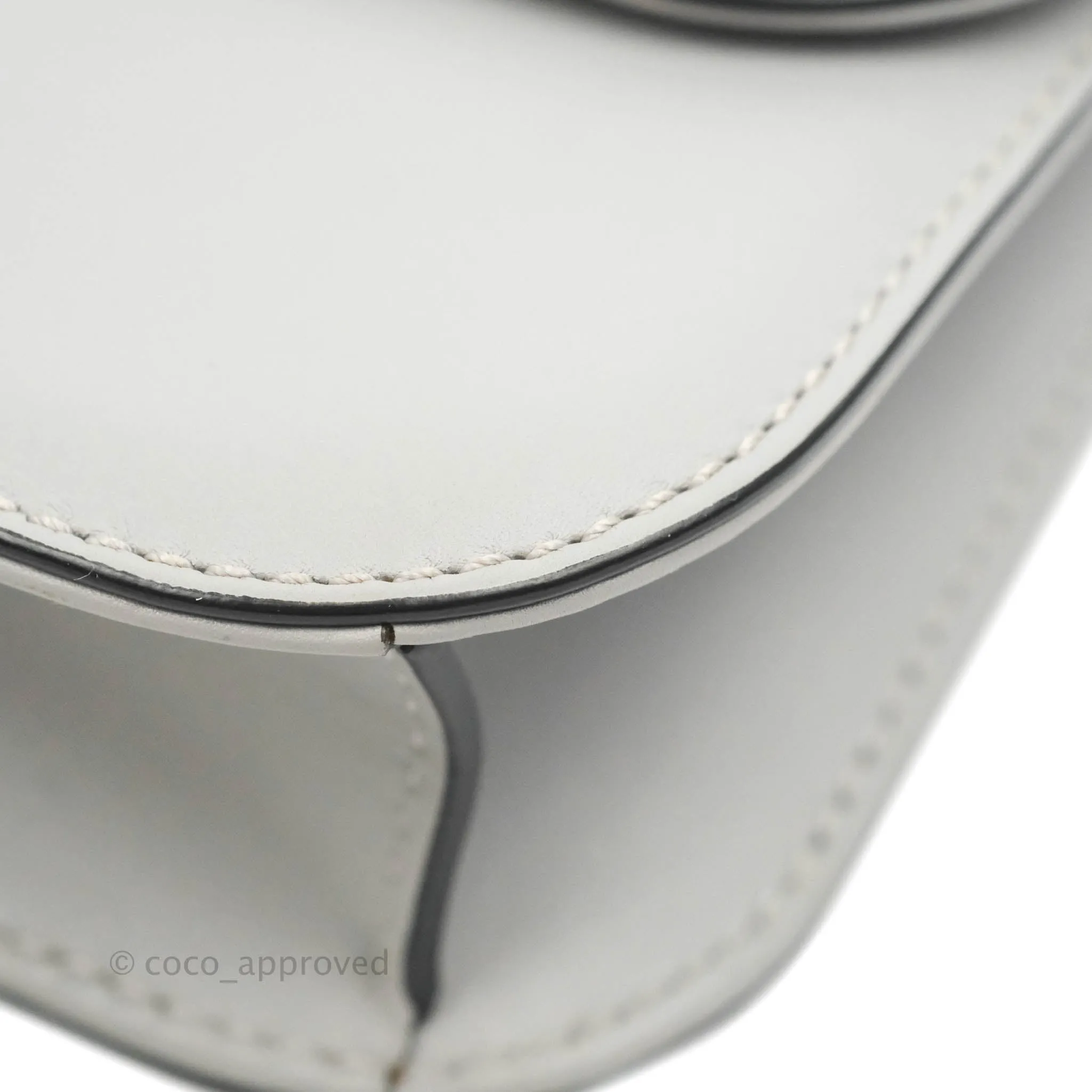 Valentino Vitello Small Glam Lock Rockstud Flap Grey