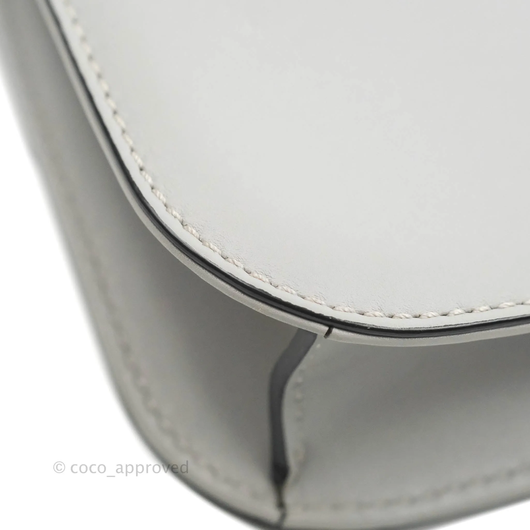 Valentino Vitello Small Glam Lock Rockstud Flap Grey