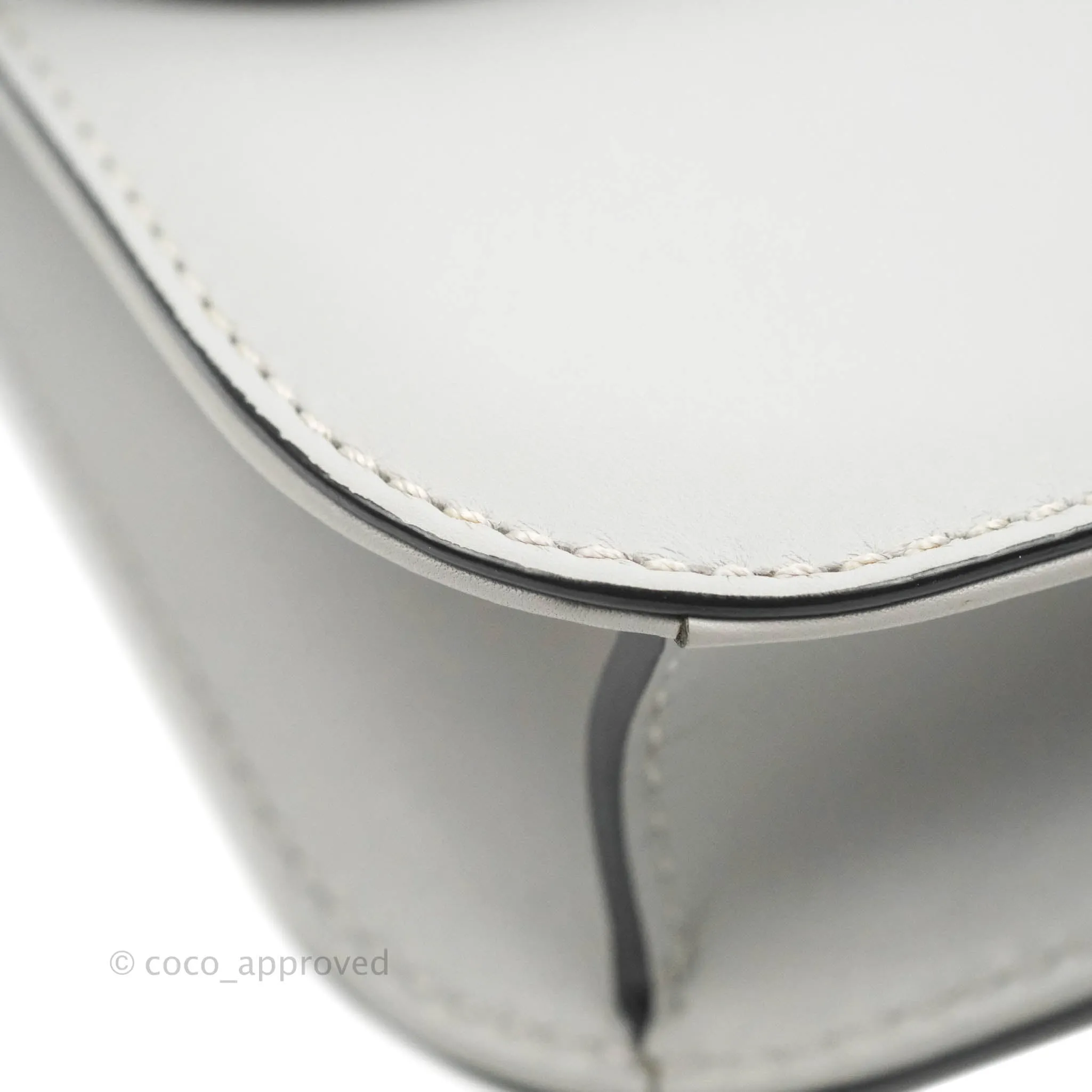 Valentino Vitello Small Glam Lock Rockstud Flap Grey