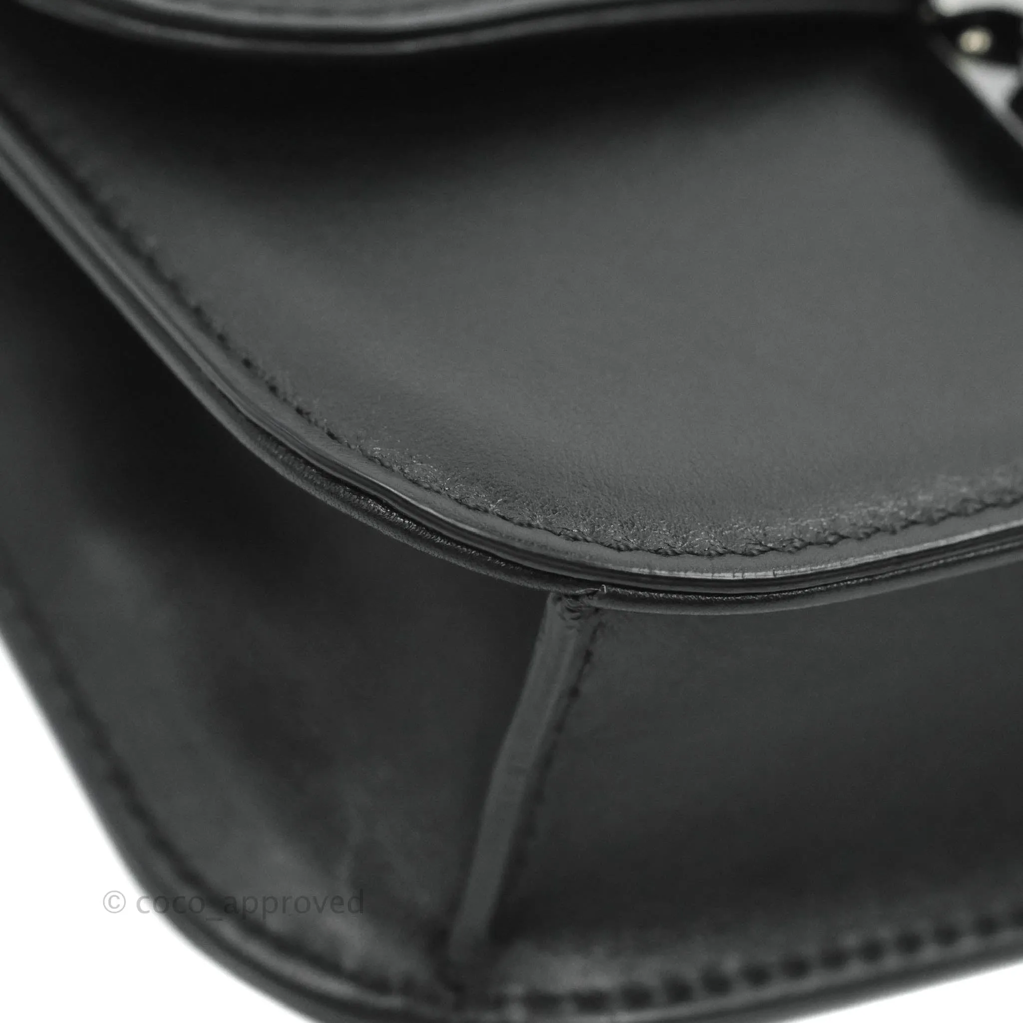 Valentino Vitello Small Glam Lock Rockstud Flap So Black